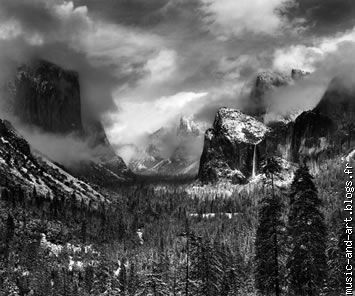 "Clearing Winter Storm",Yosemite National Park ,California (1944)